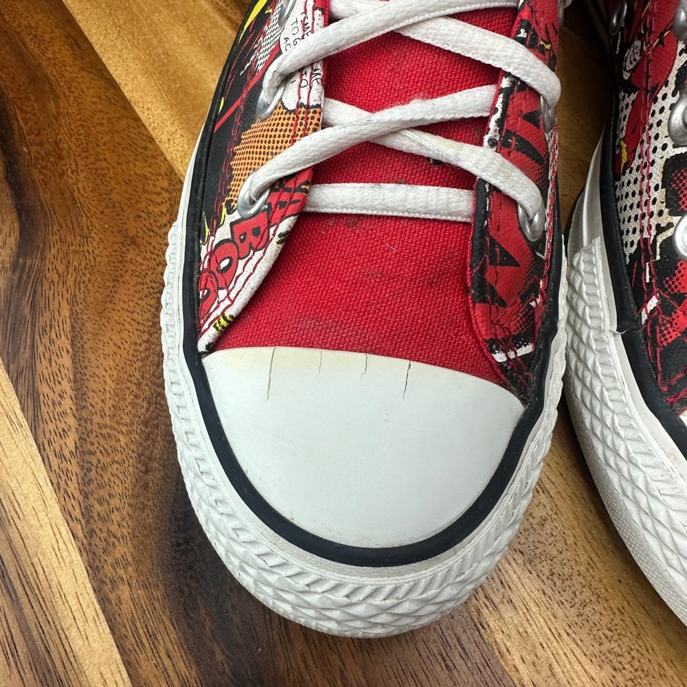 Converse Chuck Taylor All Star DC Comics The Flash High Top Sneakers Womens 8 - Picture 6 of 14